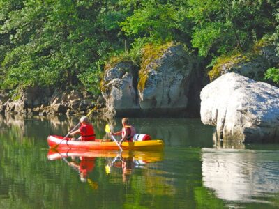 Canoë dans les Gorges de l'Ardèche