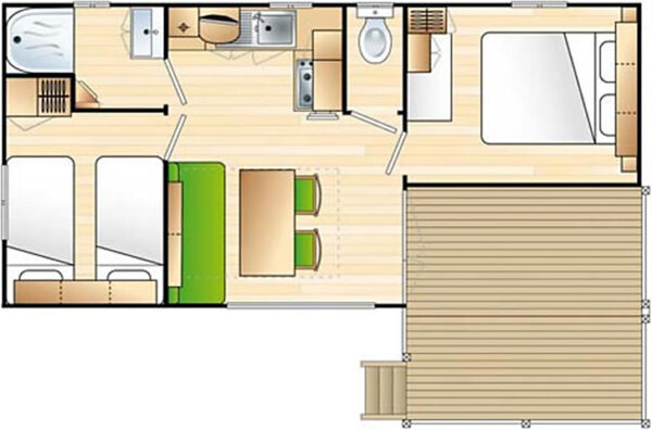 Map of Mobil-Home Loggia