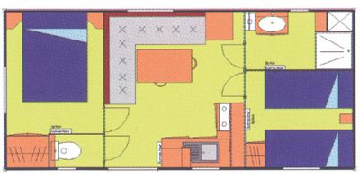 Plan du Mobil-Home Calvi