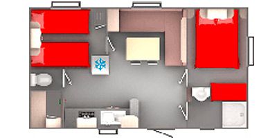 Plan du Mobil-Home Evolution 27