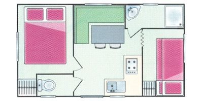 Plan du Mobil-Home Farniente